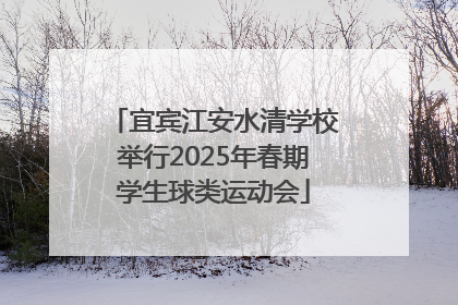 宜宾江安水清学校举行2025年春期学生球类运动会